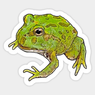 Ceratophrys cranwelli Pacman Frog Peppermint blue Sticker